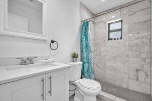 Shower, hair dryer