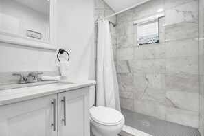 Shower, hair dryer