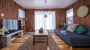 Smart-TV, Kamin, Arbeitsbereiche