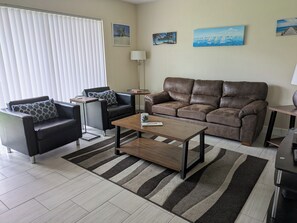 Smart TV, DVD player, books