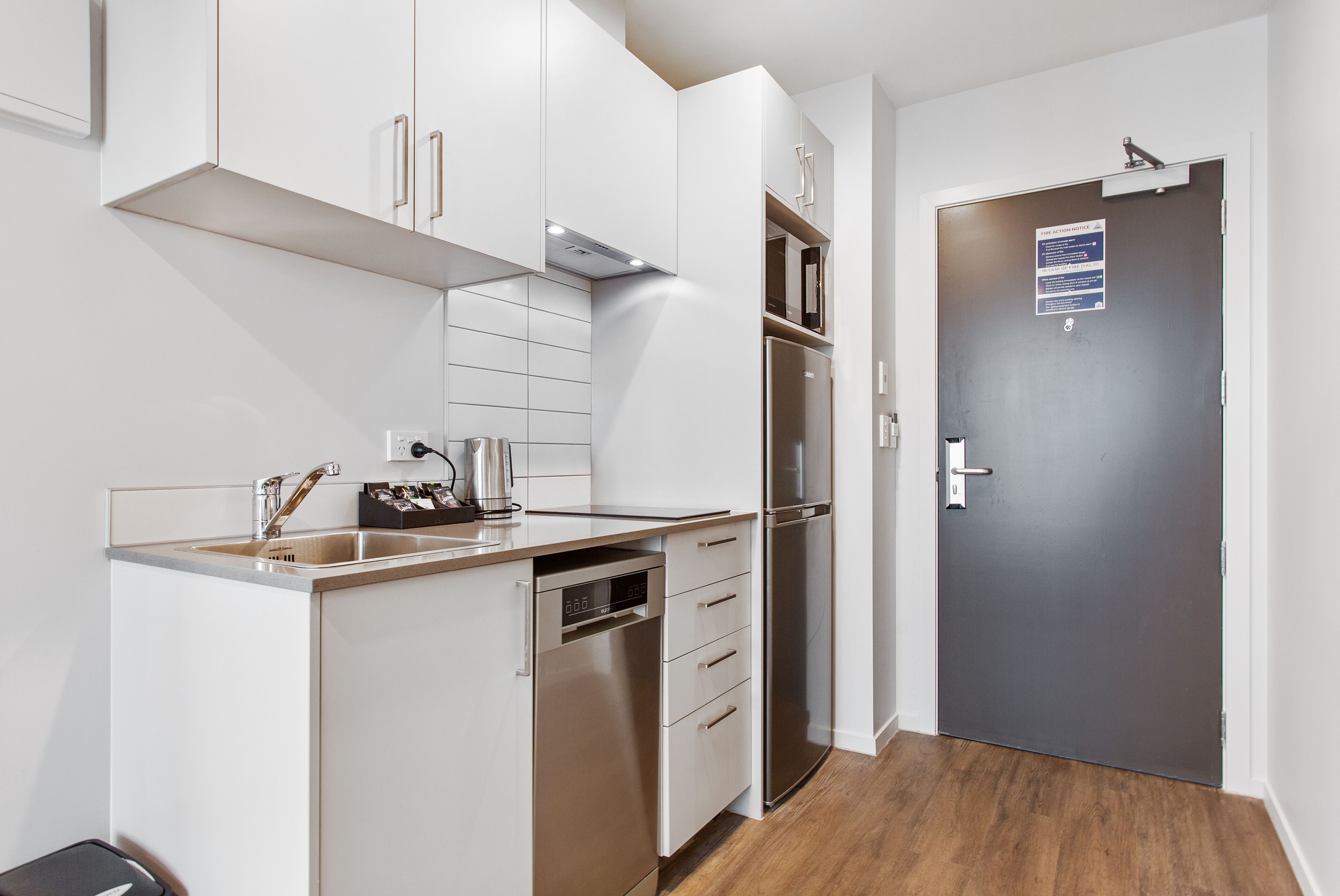 apartment, 1 bedroom, kitchenette (non-motorway facing) | private kitchen | coffee/tea maker, electric kettle, ice maker