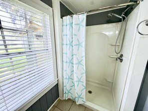 Shower, toilet paper