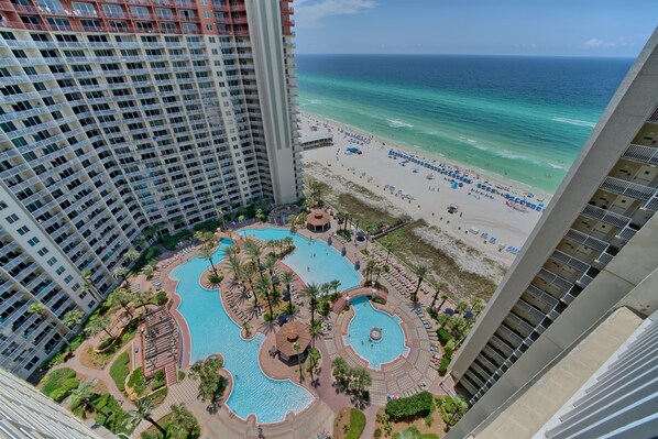 Indoor pool, a heated pool