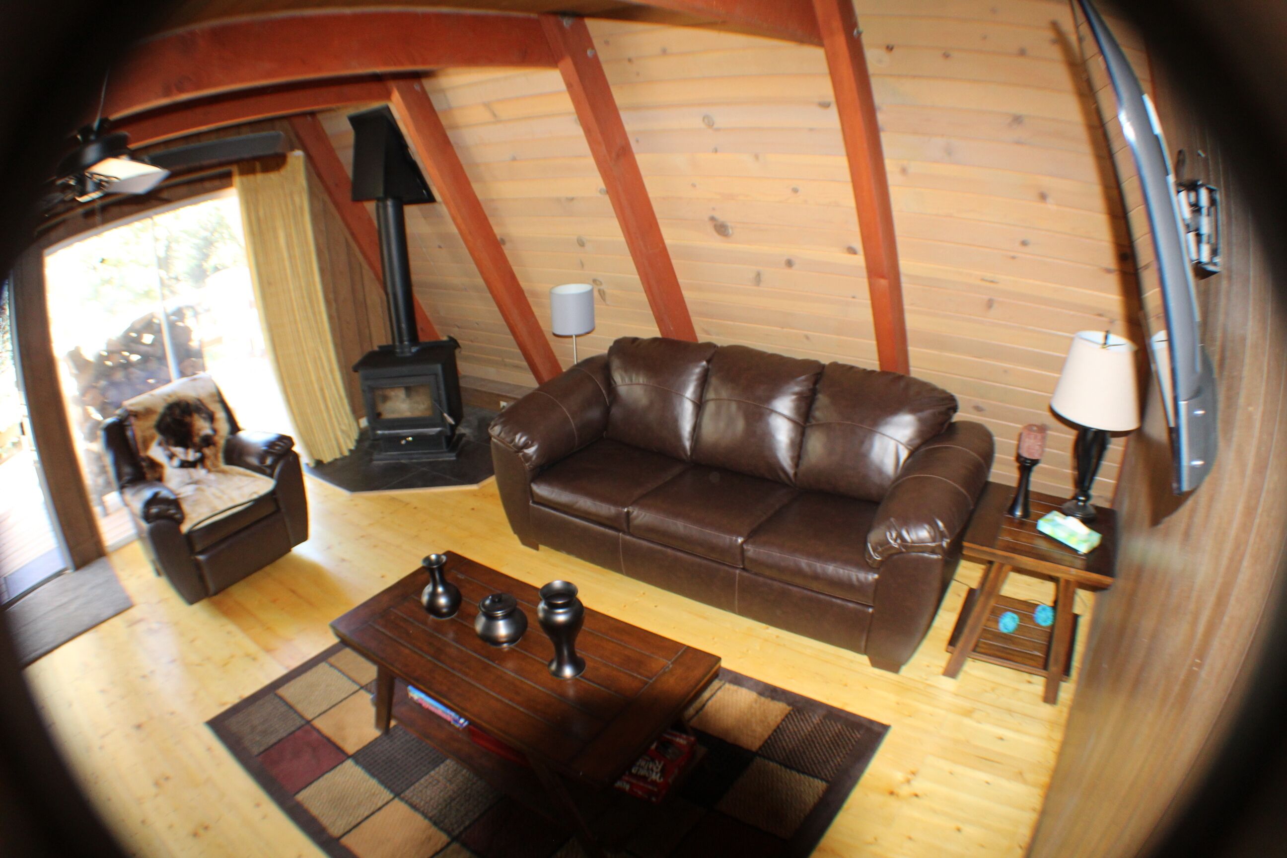 Happy Quail A Frame cabin