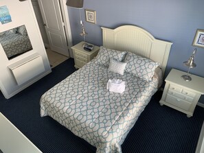 2 bedrooms, iron/ironing board, travel crib, free WiFi