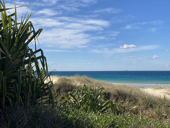 Sur la plage, serviettes de plage