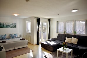 1 soverom, strykejern/-brett, wi-fi (inkludert) og sengetøy