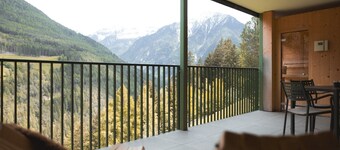 Appartement "Archehof Hochzirm Lodge Johanna" met Uitzicht op de Bergen, Sauna & Terras