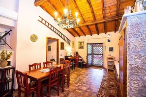 Dining - Villa Circe: A characteristic and welcoming cottage situated at a short distance from the suggestive Alcantara Gorges, with Free WI-FI. (Motta Camastra)