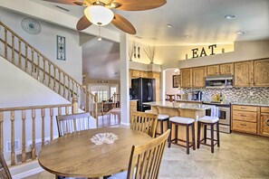 Fridge, microwave, stovetop, dishwasher - Boat Dock, Game Room! Lakefront Glendale Getaway (Glendale)
