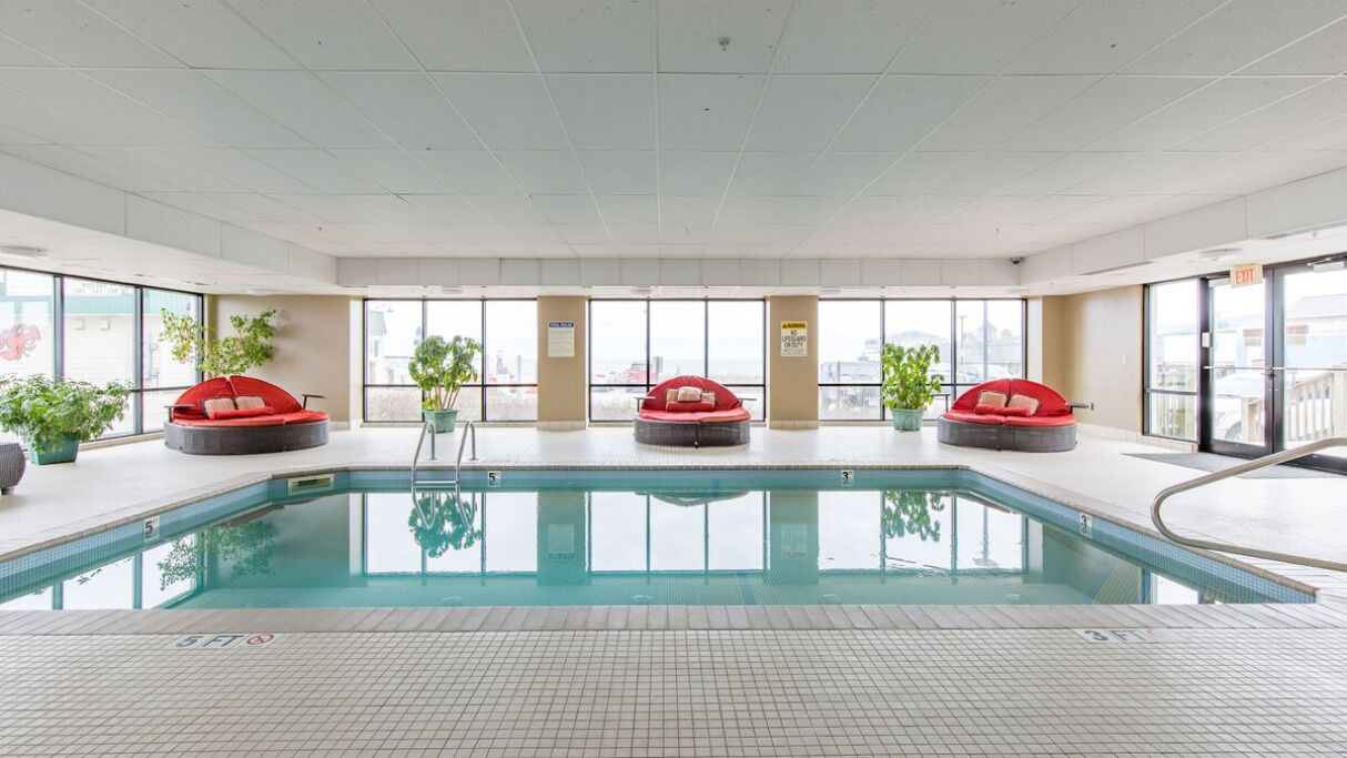 Indoor pool, a heated pool
