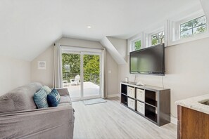 TV, DVD player, ping pong