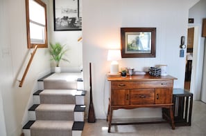 Interior - Lake House with gorgeous view, private beach, dock space, fireplace, hammock (Bolton Landing)