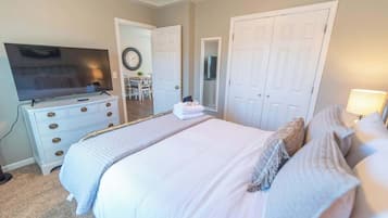 2 bedrooms, iron/ironing board, travel crib, WiFi