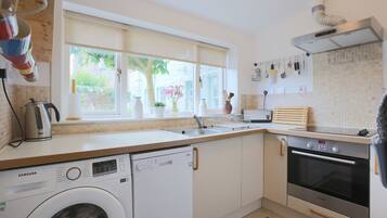 Fridge, microwave, dishwasher, highchair