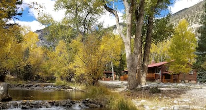Aspen Grove with a cozy fireplace and a hot tub, come take the chill off!