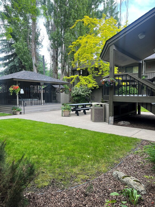 Enjoy a serene escape amidst lush greenery and beautifully manicured lawns.