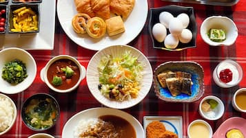 Frukostbuffé varje dag (JPY 1600 per person)