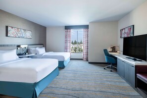 Room, 2 Queen Beds, Accessible, Bathtub | Hypo-allergenic bedding, in-room safe, desk, laptop workspace - Hilton Garden Inn Pomona Chino (Pomona)