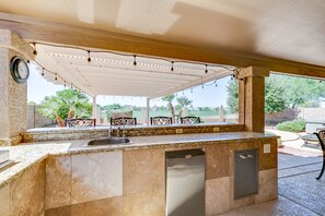 Property grounds - Backyard Luxury with Private Pool and Hot Tub on Golf Course (Goodyear)