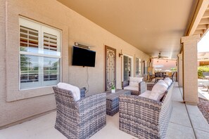 Terrace/patio - Backyard Luxury with Private Pool and Hot Tub on Golf Course (Goodyear)