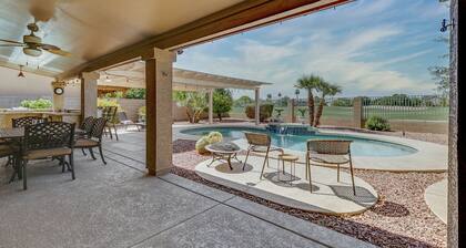 Backyard Luxury with Private Pool and Hot Tub on Golf Course