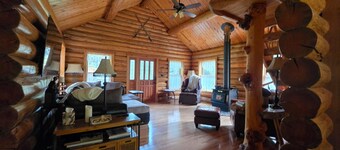 Riverfront Log Home in Libby, Montana on the Kootenai River.