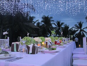 Área para banquetes al aire libre