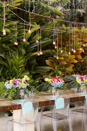 Área para banquetes al aire libre