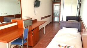 1 bedroom, free WiFi - Twin room with sea and Long Beach view terrace (Opština Ulcinj)