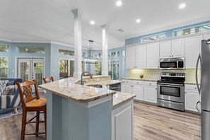 Dishwasher, dining tables