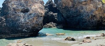 Idyllic vacation home with sea view "Sea to olives" on the south coast of Crete 