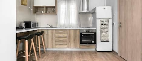 Appartement Ville | Cuisine privée | Grand réfrigérateur, four, cafetière/bouilloire