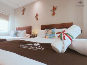 Select Comfort beds, in-room safe, laptop workspace, blackout curtains - Villas Palmar Holbox (Isla Holbox)