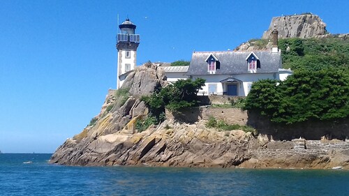 Villa Oceane au Coeur de Carantec à 150 Mètres du Bourg et 200mètres de la Plage