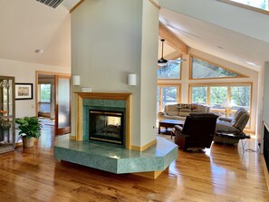 Double Sided Fireplace