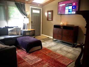 TV connectée, cheminée