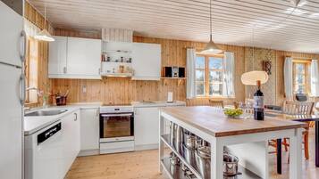 Fridge, oven, stovetop, dishwasher