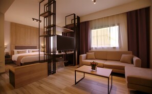 Suíte executiva | 1 quarto, roupas de cama de algodão egípcio, roupas de cama premium