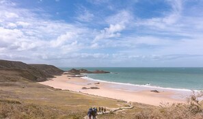 Beach nearby, sun-loungers