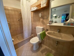 Shower, hair dryer, towels, soap - Das Alte Zollhaus Zwieslerwaldhaus Bickels Ferienwohnungen (Lindberg)