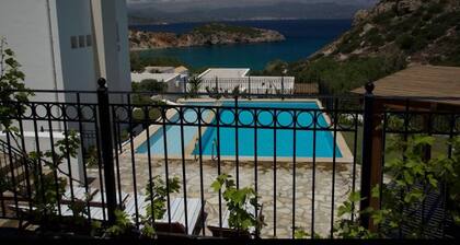 Villa Ouranos our Dream in Blue and Cream With Seaview and Pool