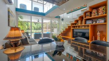 Appartement, 2 slaapkamers, balkon, uitzicht op zwembad | Interieur