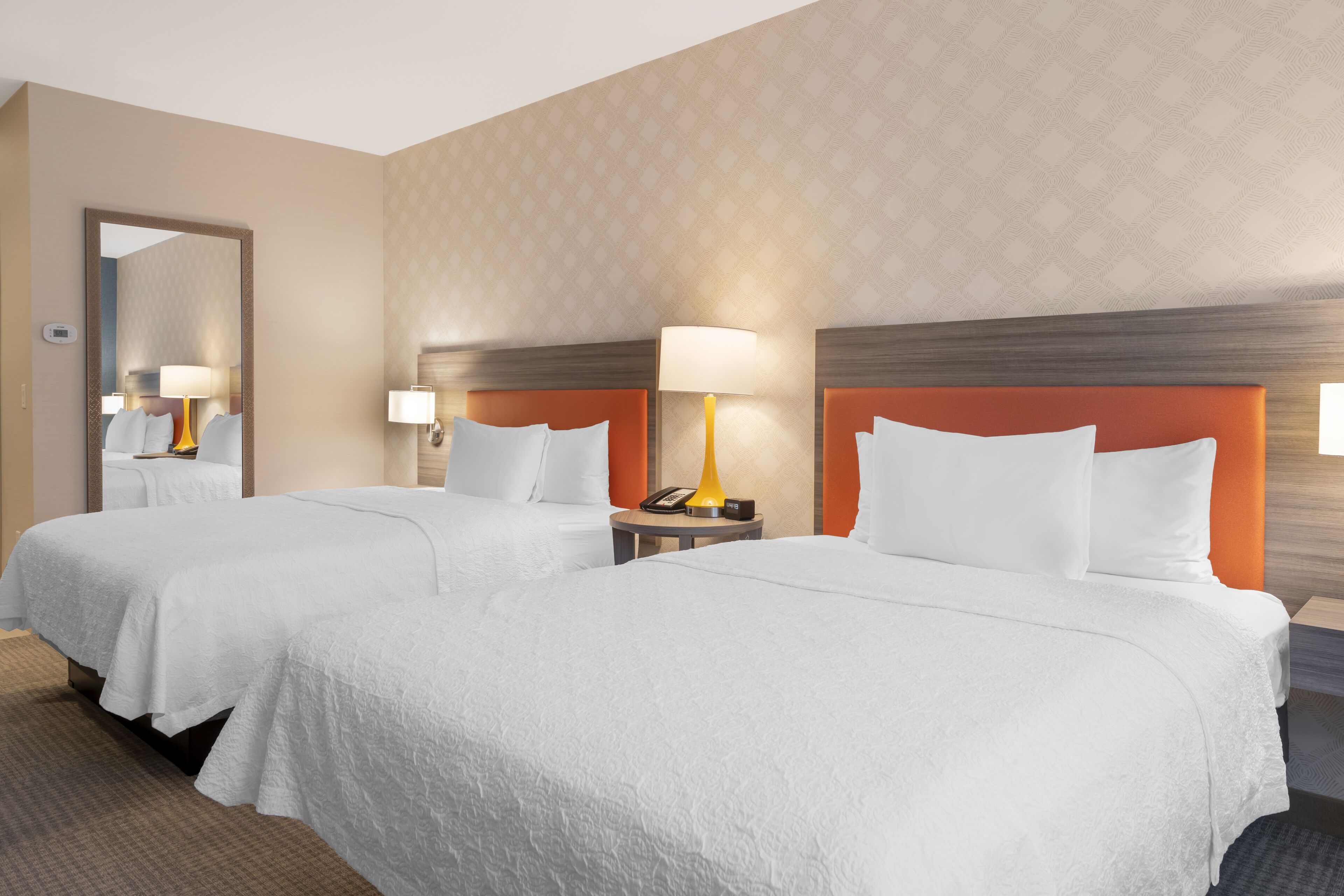 room, 2 queen beds, accessible (hearing) | blackout curtains, iron/ironing board, free cots/infant beds, bed sheets