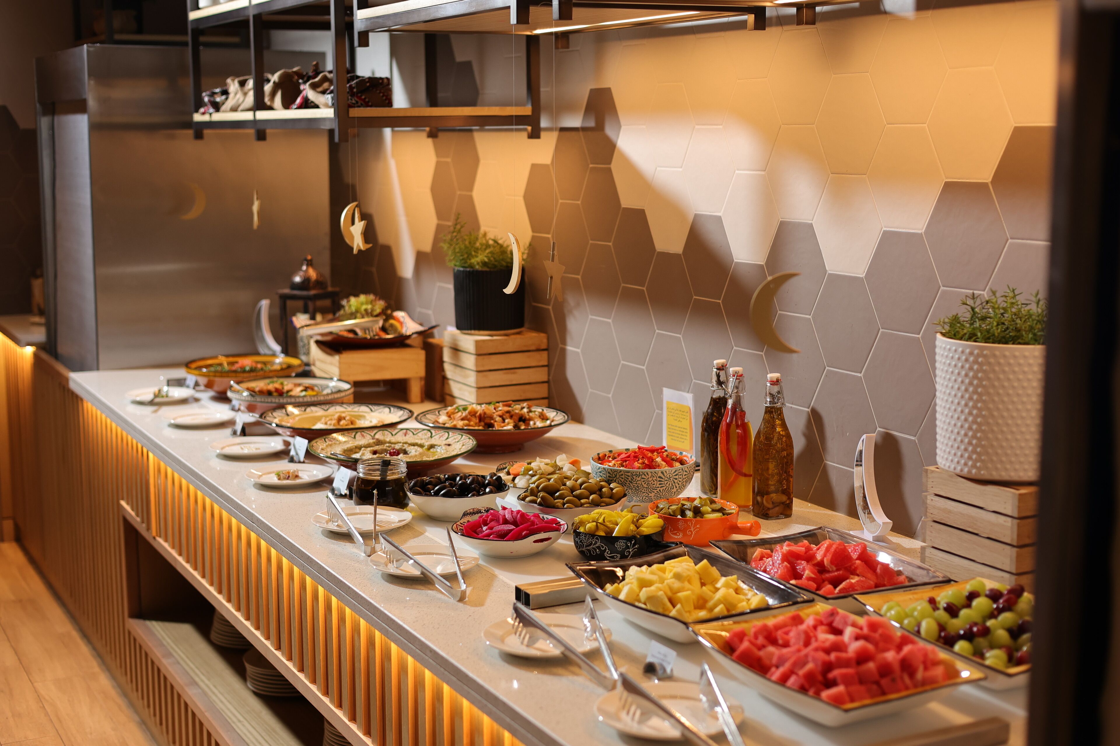 daily buffet breakfast (bhd 11 per person)