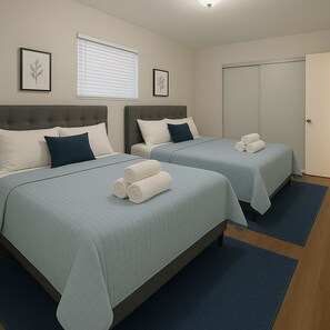 4 habitaciones, tabla de planchar con plancha y wifi gratis