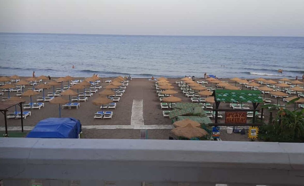 On the beach