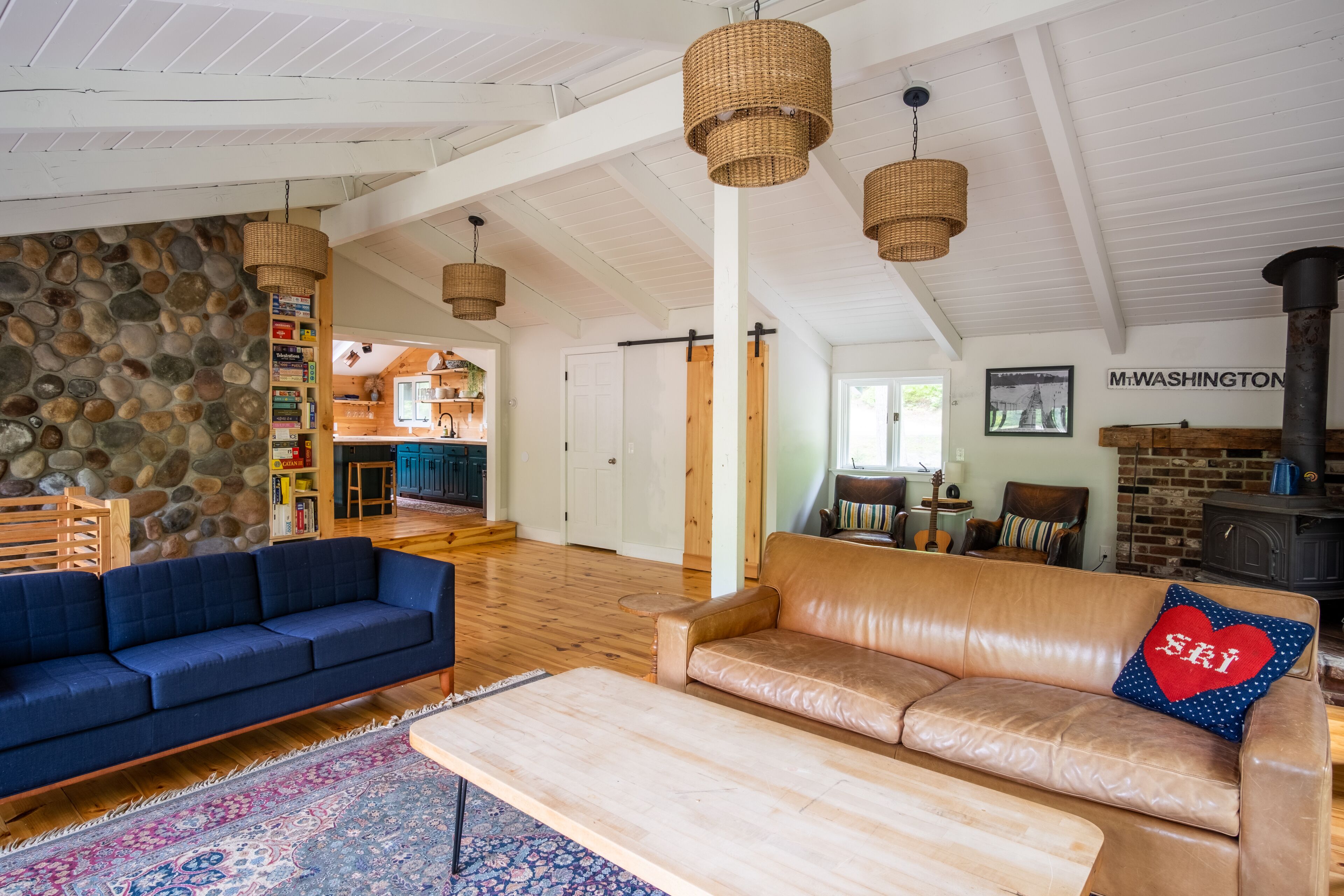 Modern waterfront home on the Saco river