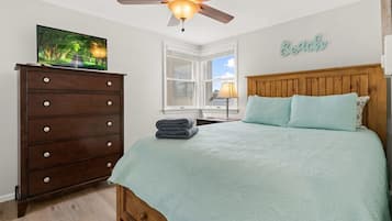2 bedrooms, iron/ironing board, WiFi, bed sheets