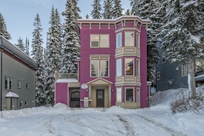 Stunning Victorian-style building with a distinctive facade and traditional details.